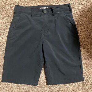 Hurley Black Flat Front Shorts